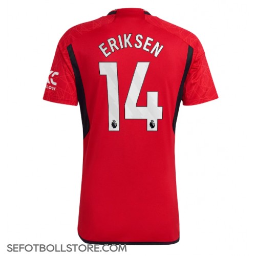 Manchester United Christian Eriksen #14 Replika Hemmatröja 2023-24 Kortärmad
